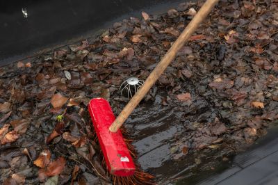 Remove Heavy Leaves from the Roof